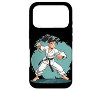 Karate Girl Comic Ceinture Noire d'autodéfense Coque pour iPhone 17 Pro