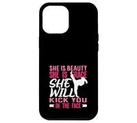 Karaté Girl Kick in The Face Beauty Grace Sayings Funny Coque pour iPhone 12 Pro Max