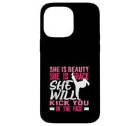 Karaté Girl Kick in The Face Beauty Grace Sayings Funny Coque pour iPhone 14 Pro Max