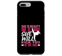 Karaté Girl Kick in The Face Beauty Grace Sayings Funny Coque pour iPhone 7 Plus/8 Plus