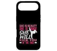 Karaté Girl Kick in The Face Beauty Grace Sayings Funny Coque pour iPhone Air