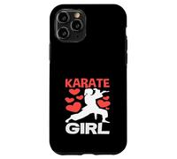 Karaté Girl Love Martial Arts Fighter Red Hearts Training Coque pour iPhone 11 Pro