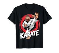 Karaté Gorilla Ceinture Noire Amusante pour Les Amateurs d'arts Martiaux Japonais T-Shirt