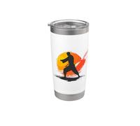 Karate Guy Graphic Ceinture noire d'autodéfense Gobelet isotherme en acier inoxydable double paroi