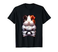 Karate Hamster Avec Kimono Noir Et Blanc T-Shirt