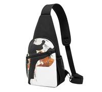 Karate-highkick-icon Sac de poitrine imprimé pour homme et femme, sac banane d'extérieur à bandoulière pour randonnée, sac de sport, Noir , Taille unique, Sac à dos décontracté