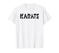 Karaté Homme Noir T-Shirt Graphique avec Valeur, Homme, Blanc, L