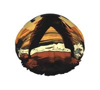 Karaté Hommes Double Couche Imperméable Bonnet de Douche pour Homme et Femme - Protection des Cheveux pour le Bain Masques Visage Spa