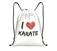 Karaté Kid Miyagi Do Sports Sac à dos avec cordon de serrage, Sac blanc I Love Karate