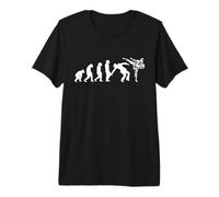Karate Kung-Fu Taekwondo Aïkido Ju-Jutsu Évolution Karaté T-Shirt Haut de Gamme