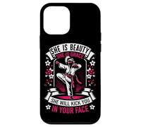 Karaté She is Beauty She is Grace Kick Your Face Coque pour iPhone 12 Mini