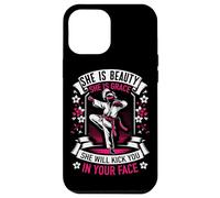 Karaté She is Beauty She is Grace Kick Your Face Coque pour iPhone 12 Pro Max