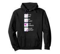 Karaté Taekwondo Aïkido Ju-Jutsu Kung Fu Mangez du KARATÉ Sommeil Sweat à Capuche