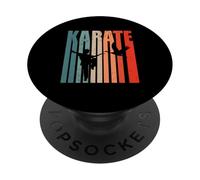 Karate Taekwondo Aïkido Ju-Jutsu Kung-Fu Vintage Karaté PopSockets PopGrip Adhésif