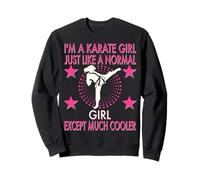 Karaté Taekwondo Girl Femmes Karaté Kick Sweatshirt