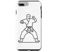 Karateka One Line Drawing Coque pour iPhone 7 Plus/8 Plus