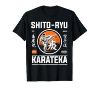 Karateka Shito-RYU : Design rétro de karaté pour Les Fans T-Shirt Graphique avec Valeur