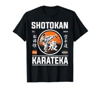 Karateka Shotokan rétro pour Les athlètes Martiaux Cool T-Shirt Graphique avec Valeur