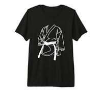 Karateka Sketch Dojo T-Shirt Haut de Gamme