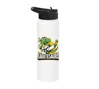 Karatesaurus | Karaté, Garçons | Dinosaure de Karaté, Arts Martiaux Stainless Steel Insulated Water Bottle