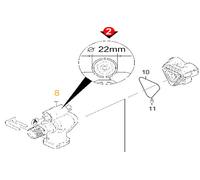 KARCHER. BOITIER DE COMMANDE Ø 22 M/M rep 2. Ref: 90020290