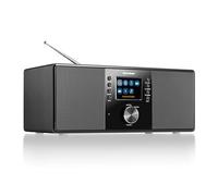 Karcher DAB 7000i Radio internet (DAB+/FM, Wi-Fi & Bluetooth, connexion USB, AUX-IN, réveil avec double alarme) Noir