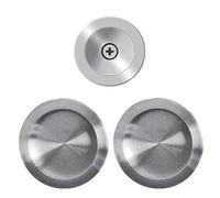 Karcher Design Manœuvres rosace ronde pour porte coulissante usinage ø 48 mm inox satiné