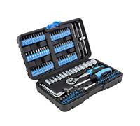 Karcher Ensembles de clés à cliquet 130 pièces - Jeux de douilles 1/4" en chrome vanadium