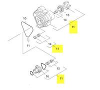 KARCHER. JEU DE PIECES REPARATION CULASSE. Ref: 90012150