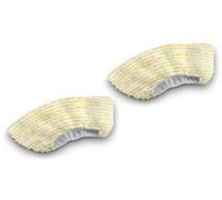 Jeu de Bonnettes pour Buse à Main, 2 Serpillères Microfibres pour Buse à Main des Nettoyeurs Vapeur Kärcher, Solution Fiable Contre la Saleté, Absorption de la Saleté, Accessoire d'Origine