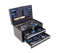 Karcher Mallette à outils 117 pièces - Ensemble d'outils avec marteau, tournevis, jeu de douilles et beaucoup plus