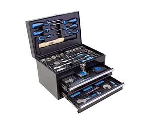 Karcher Mallette à outils 117 pièces - Ensemble d'outils avec marteau, tournevis, jeu de douilles et beaucoup plus