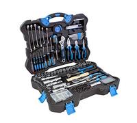 Karcher Mallette à outils 135 pièces - Ensemble d'outils avec marteau, tournevis, jeu de douilles et beaucoup plus