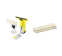 Karcher nettoyeur de vitres WV6 Plus & WV Housse de Vadrouille en Microfibre pour l'intérieur, 2 Pièces, Adaptée aux Vaporisateurs WV avec