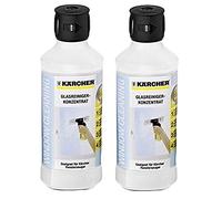 Lot de 2 produits nettoyant vitres 500 ml pour nettoyeur de vitres kärcher
