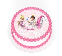 Kardasis Playmobil Princess Disque Azyme | Décoration de gâteau comestible | Topper pour gâteau d’anniversaire princesse | Papier sucre 20 cm