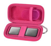 KardiaMobile Étui pour moniteur de fréquence cardiaque 6 L/6 L max 1 L Support de rangement pour moniteur de fréquence cardiaque portable portable Boîte à pilules incluse Rose rouge