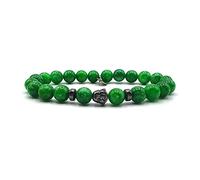 KARDINAL WEIST souriant bouddha jade bracelet, semi-précieuse perles, pierre naturelle, bijoux pour - chakra - bonheur - santé - yin yang (S)