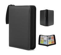 Kardition Album Carte, Capacité de 55 pages de 440 Cartes, Classeur Carte magic avec fermeture éclair, Livre Rangement Carte Carnet, porte carte en Cuir PU Imperméable pour TCG Cartes