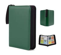 Kardition Album Carte, Capacité de 55 pages de 440 Cartes, Classeur Carte magic avec fermeture éclair, Livre Rangement Carte Carnet, porte carte en Cuir PU Imperméable pour TCG Cartes