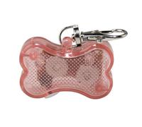 Kardrianio Lampe colorée à clipser pour collier de chien, en forme d'os pour collier de chien, chat et chien, lumières LED dans l'obscurité, lumière étanche pour promener la nuit avec 3 modes