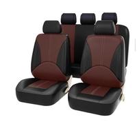 KARDZ Cuir Ensembles de Housses Siège Voiture pour Nissan Patrol GR Y61 1997-2004, Couvre Sieges Protection Imperméable Nonslip Respirant Interieu,F-Black Coffee