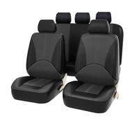 KARDZ Cuir Ensembles de Housses Siège Voiture pour Nissan Patrol GR Y61 1997-2004, Couvre Sieges Protection Imperméable Nonslip Respirant Interieu,E-Black Grey