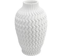 Kare Akira Vase à Fleurs Ovale Blanc 35 cm