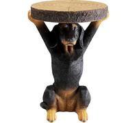 Kare Beistelltisch Anima Bassotto Schwarz Table d'appoint, polyrésine, Noir, 52x35,5x31,5