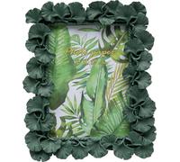 Kare Cadre photo design feuille Ginkgo 13 x 18 cm Vert debout et horizontal Montage mural Peint à la main Œuvre d'art Salon