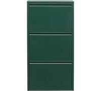 KARE Caruso 3 Boîte à Chaussures Design en Acier avec 3 Compartiments basculants pour 6 Paires de Chaussures, Mince, Peu encombrante, étagère à Chaussures, Rangement à Chaussures, Couloir, Sol 103 x