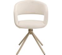Kare Chaise de Salle à Manger, pivotante, Design Gina Greige, rembourrée, pivotante, pour Salle à Manger, Chambre à Coucher, Bureau, 80 x 54 x 53 cm