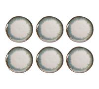 Kare Design Assiettes Organic bleues 26cm set de 6