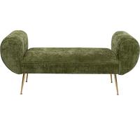 Kare Design Banc Trono Vert Hauteur d'assise 41 cm Style rétro 1-2 Personnes avec accoudoirs Banc rembourré